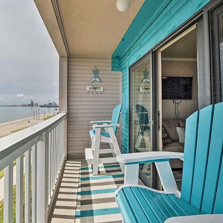 Updated Front Beach Condo With Resort Amenities! Corpus Christi Bagian luar foto
